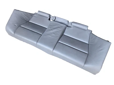 BMW E46 M3 2001-2006 cupé original gris interior cuero asiento trasero banco solamente Foto 1 de 4