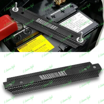 RALLIART MITSUBISHI BATERIA DE CARRO DE ALUMÍNIO CARBONO AMARRAR SUPORTE DE MONTAGEM BARRA DE SUPORTE - Imagem 1 de 4