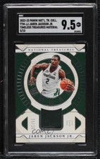 2022-23 Panini National Treasures Collegiate Patch 5/10 Jaren Jackson Jr SGC 9.5