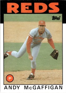 1986 Topps Andy McGaffigan Cincinnati Reds #133