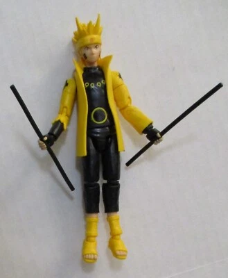 Figura de acción Naruto Shippuden Sage of the Six Paths Mode con armas 2007 Bandai Foto 1 de 4