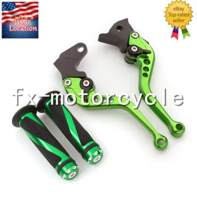 Empuñaduras ajustables de embrague de freno CNC para Kawasaki Ninja 650R ER-6F 2017-2025 Foto 1 de 4