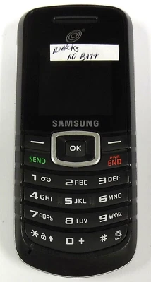 Samsung SGH-T105G - Black and Silver ( Tracfone ) Cellular Candybar Phone WORKS - Image 1 of 2