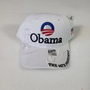 President Barack Obama Adjustable Hat White Democrat New Campaign 2008 - Picture 1 of 7