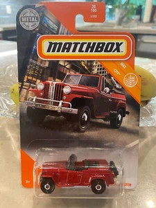 2020 MATCHBOX ROJO 1948 WILLYS JEEPSTER, MBX CIUDAD, MBX #38/100 - Imagen 1 de 1