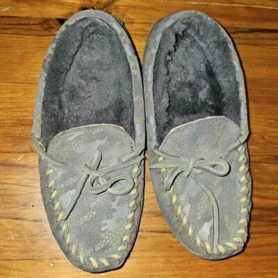 Zapatillas mocasines LL Bean para niños talla 2 gris juvenil camuflaje Foto 1 de 3