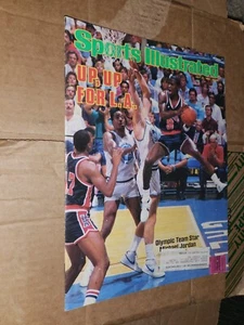 Michael Jordan July 23rd 1984 Sports Illustrated Magazine "Up, Up, For L.A" - Picture 1 of 4
