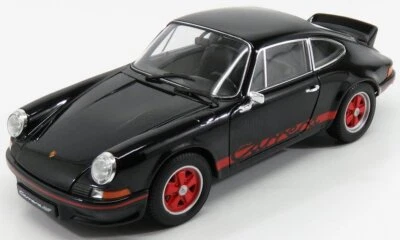MODELLINO AUTO STATICO DIECAST PORSCHE 911 CARRERA RS 2.7 COUPE 1973 NERO 1:18 - Immagine 1 di 4