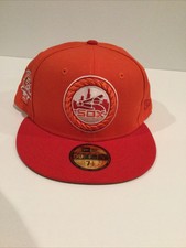 Chicago White Sox New Era Comiskey Park 50 Years Anniversary Mango Hat Cap 7 1/2