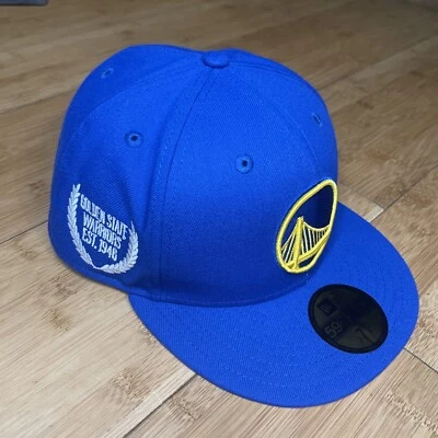 New Era 59FIFTY Golden State Warriors Fairway Camo Fitted 7 7/8 Hat Golf RARE - Image 1 of 4