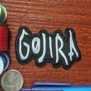 Gojira Patch French Heavy Death Metal Rock Band Embroidered Iron On 1.75x2.75" - Picture 1 of 3