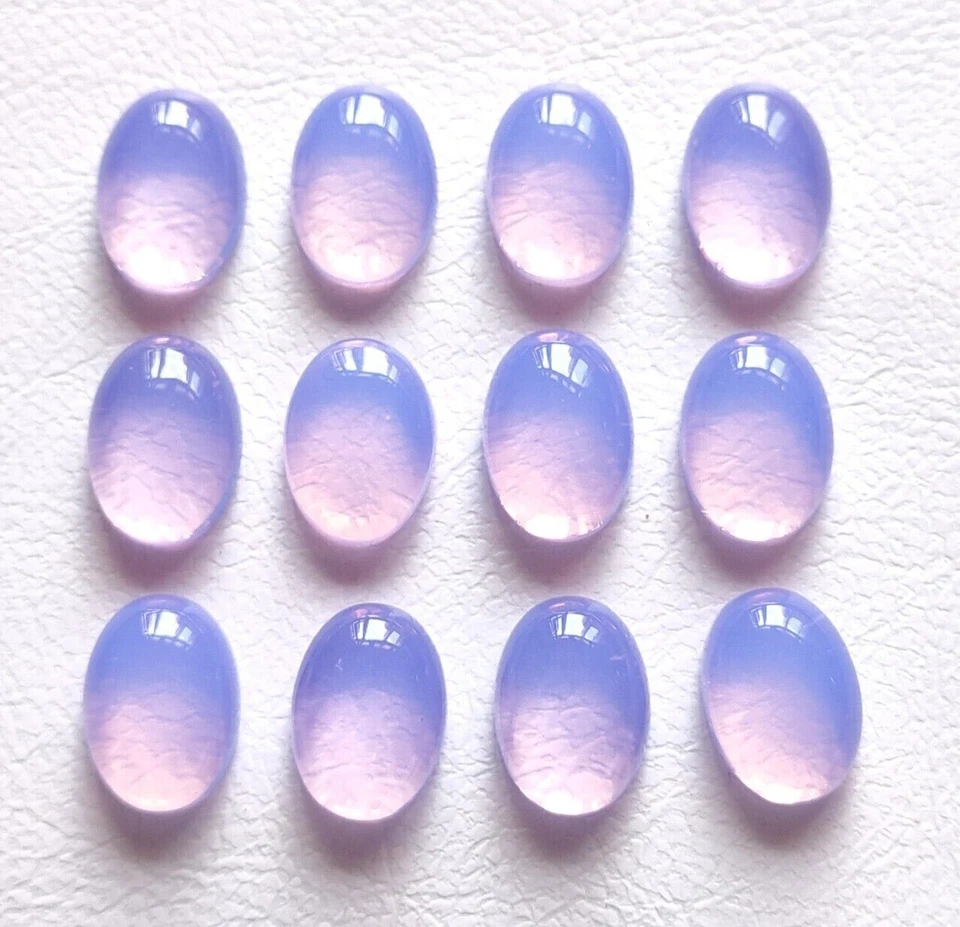 Beautiful Lavender Quartz Gemstone Cabochon, Wholesale Oval Shape Loose Gemstone - Image 1 of 4