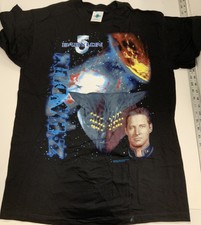 Babylon 5 Z'Ha'Dum Sheridan Print L Black Large Tour Champ T-Shirt