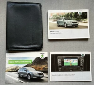 SKODA OCTAVIA OWNERS MANUAL AND WALLET 2009-2013 MANUAL GUIDE HANDBOOK - Picture 1 of 8
