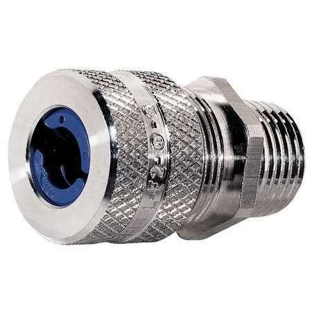 Hubbell Wiring Device-Kellems Shc1023 Liquid Tight Connector,1/2 In.,Blue - Image 1 of 1