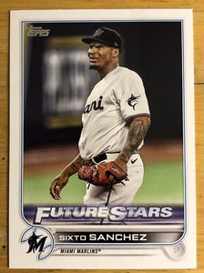 2022 Topps Series 2 Sixto Sanchez Baseball Card Rookie #621 Marlins High Grade