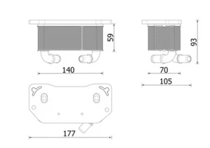 Se adapta al enfriador de aceite MAHLE CLC 322 000P, REPUESTO DE ACEITE DE MOTOR OE - Imagen 1 de 12