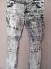Rock Salt Black And White Torn And Distressed Styled Jeans