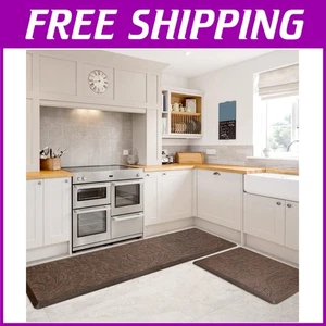 Set tappetino cucina marrone - comodo e antiscivolo - Foto 1 di 8