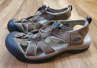 Keen Venice Sandals Womens Size 10 Dark Earth Caribbean Sea 1003993 - Image 1 of 4