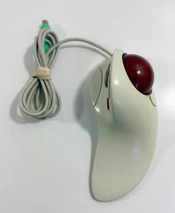 Logitech TrackMan Marble FX T-CJ12 Wired PC Mouse Vintage Computer Ergonomical - Picture 1 of 8