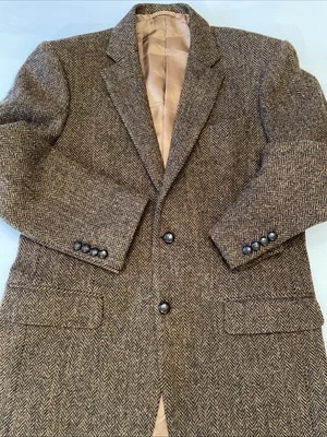 Chaqueta Blazer DE COLECCIÓN Harris Tweed Para Hombres Talla 44 Lana Tejida a Mano Pura Fitwell Sastre Foto 1 de 4