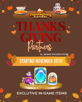 THANKSGIVING PARTNER- MONOPOLY PARTNER GO EVENT ⚡️ SUPER RUSH - FULL CARRY ⚡️80k - Image 1 of 3
