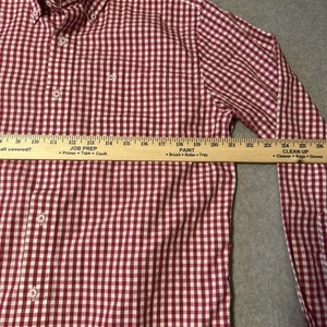 Southern Tide Classic Fit Shirt Men’s Medium Red Check Button Down - Picture 1 of 8