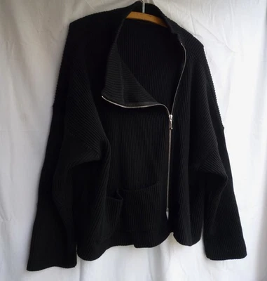 Strickjacke- Extravagant- Design Schwarz -Grobstrick- Blogger Edel - Bild 1 von 3