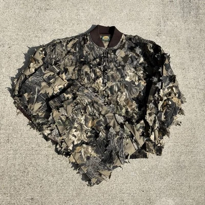 Cabelas Ghillie Camo 3D Leafy Hunting Suit Set Mens Large Concealment Vintage - Image 1 of 4