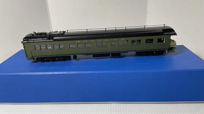 Pecos River Brass Business Coach 2811P - Painted Green #9 Santa Fe HO scale NIB - Image 1 of 4