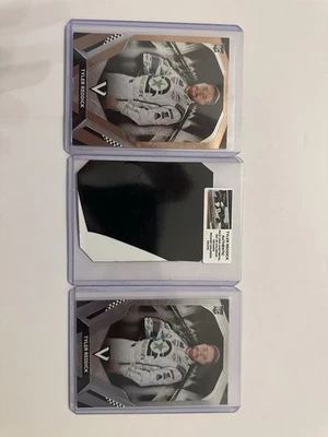 Pair 2018 Panini  - Rookies Tyler Reddick #34 & 2021 Used Sheet Metal - Image 1 of 3
