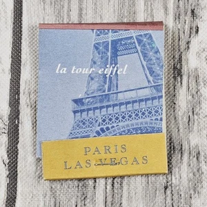 Vintage 90s Paris Hotel & Casino Las Vegas Nevada Matchbook FULL UNSTRUCK - Picture 1 of 8
