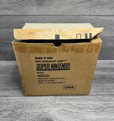 EMPTY CASE BOX ONLY NHL Stanley Cup Hockey SNES Super NES Nintendo WEAR - Image 1 of 4