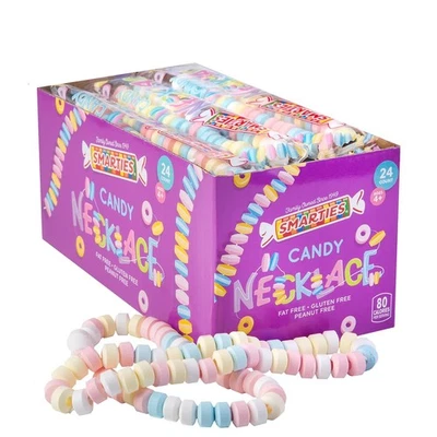 Smarties Candy Necklace - Bulk Individually Wrapped - Gluten Free &...  - Image 1 of 4
