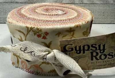 Moda Jelly Roll 100% Cotton Fabric “Gypsy Rose” By Fig Tree Quilts - Image 1 of 4