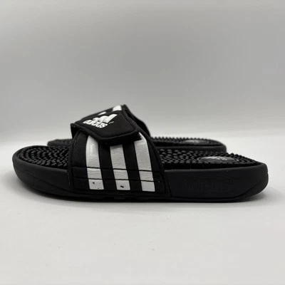 Сандалии-шлепанцы Adidas Adissage детские черные/беговые белые размер 13 K 078285 без шнуровки - Изображение 1 из 4