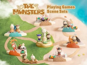 POP MART THE MONSTERS Playing Games Scene Set Vinyl Plush Blind Box Figure New - Picture 1 of 9