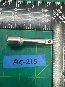 Vintage 3" Long Chrome Socket Extension Bar 3/8" Drive Size, Made in USA - Picture 1 of 3
