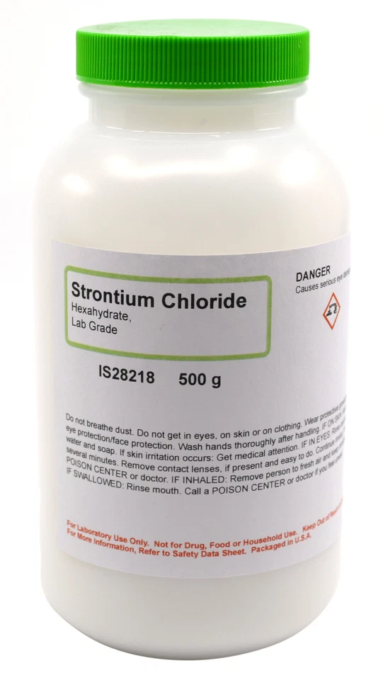 INNOVATING SCIENCE Laboratory-Grade Strontium Chloride, 6-Hydrate, 500g - The Curated Chemical