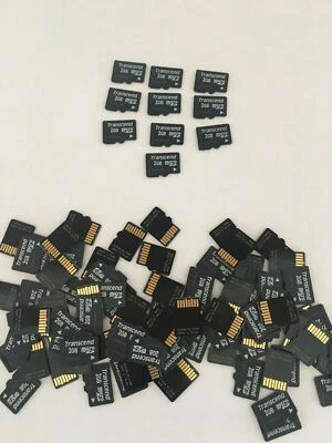 Lotto x10 Memorie MICRO Transcend SD 2GB 10x TF x lettori MP3 GPS cellulari 10 - Immagine 1 di 3