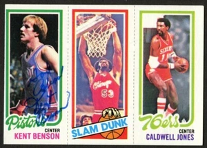 Kent Benson signed Autogramm Auto 1980-81 Topps Basketball Trading Card - Bild 1 von 1