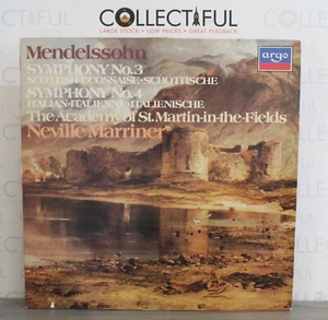 MENDELSSOHN - SYMPHONY NO.3 - NEVILLE MARRINER - ARGO 1981 - UK - VINYL LP🔥 - Bild 1 von 2
