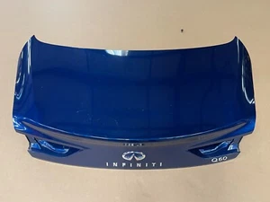 ⭐2017-2020 INFINITI Q60 REAR TRUNK TAILGATE LID COVER PANEL BLUE OEM LOT2530 - Picture 1 of 16