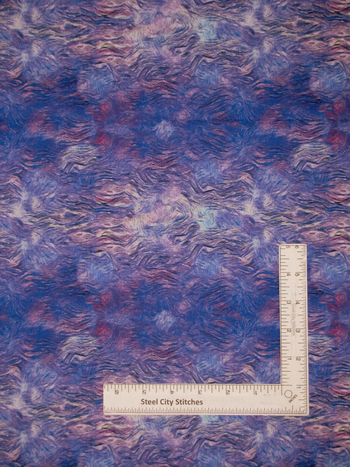 Tonal Blender Blue Iris Fabric Cotton Timeless Treasures CD2334 By Yard - Image 1 of 1