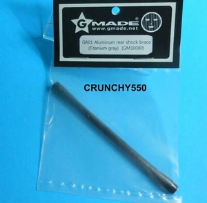 GMade GM30080 Aluminum Rear Shock Brace Titanium Gray: GR01 - Picture 1 of 1
