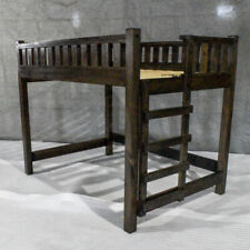 Farmhouse Rustic Loft Bed Queen- Solid Wood/Modern/Made in USA