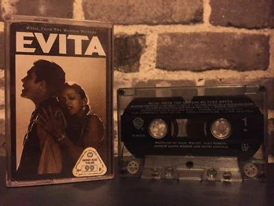 Madonna Evita Music From The Motion Soundtrack OST (Warner 1996) Cassette Tape - Image 1 of 3