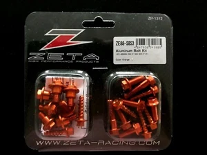 NUEVO KTM SX SXF 2019-2022 ZETA NARANJA ALUMINIO ALUMINIO KIT DE PERNOS - Imagen 1 de 1