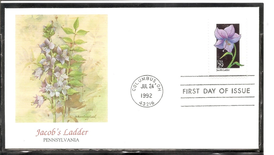 US SC # 2684 Wildflowers - Jacob's Ladder - FDC. Fleetwood Cachet .  - Image 1 of 1